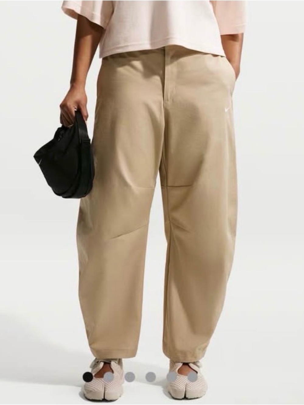 Nike Tan Wide-Leg Pants